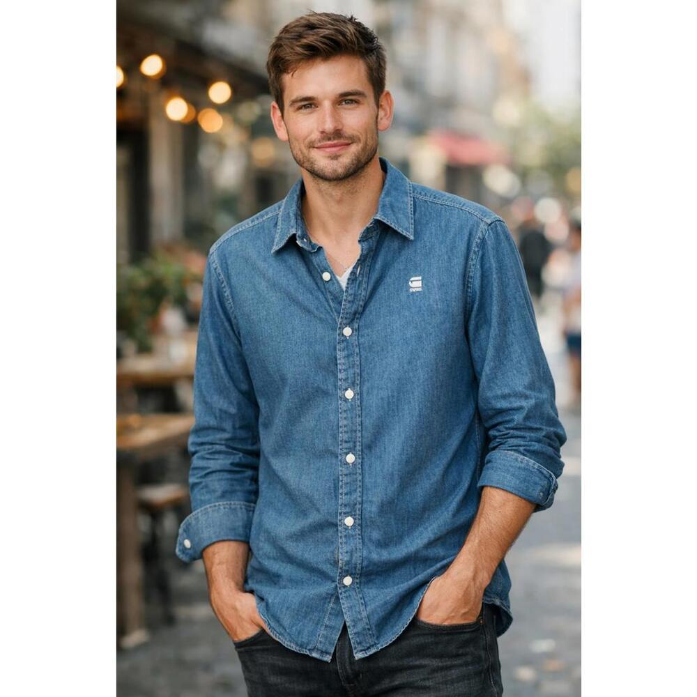 G-Star RAW Correct Valdo Core‎ Denim Shirt - Medium